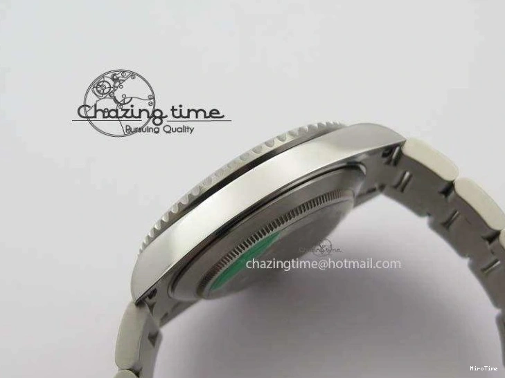 MiroTime 0523 SoftTouch Submariner 16610LV SS Green Metal Bezel JF 1:1 Best Edition Black Dial On SS Bracelet SH 3755